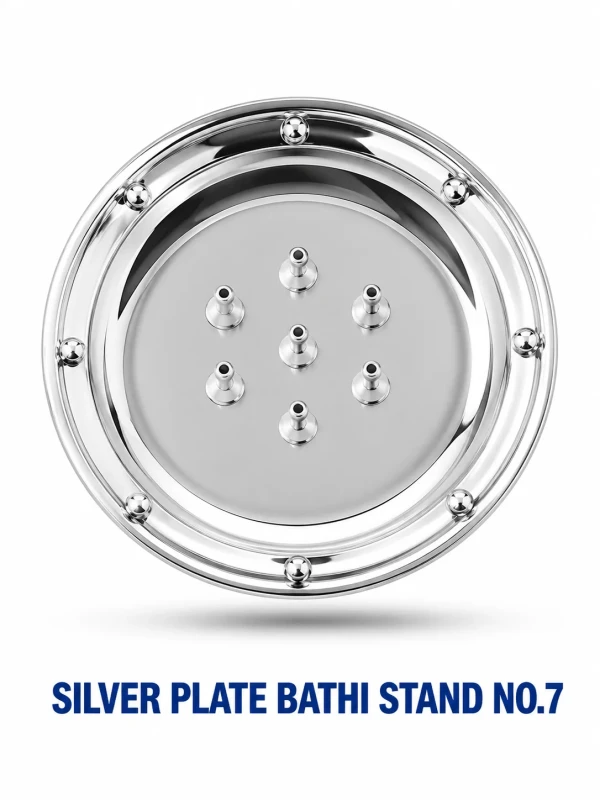 SILVER PLATE BATHI STAND-7